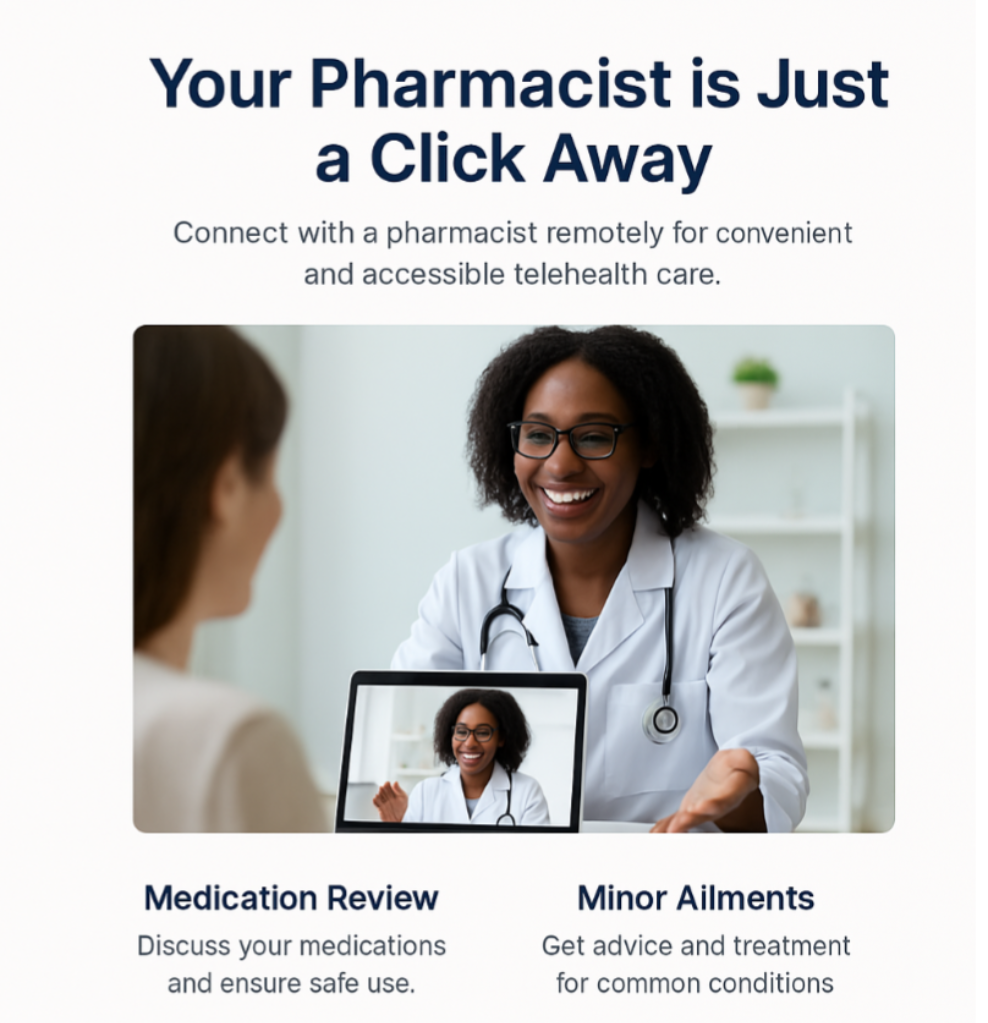 TelePharmacy:BOOK A LIVE CONSULTATION